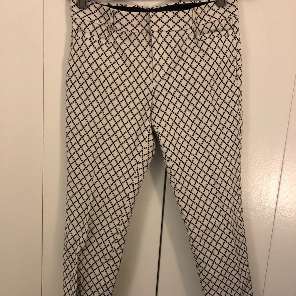 Ankle-Length Print Trousers